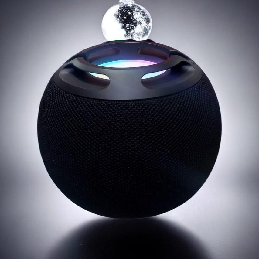 K Board Bluetooth Rechargeable Waterproof Speaker With LED Light Floating Design Powerful Bass And Clear Audio.