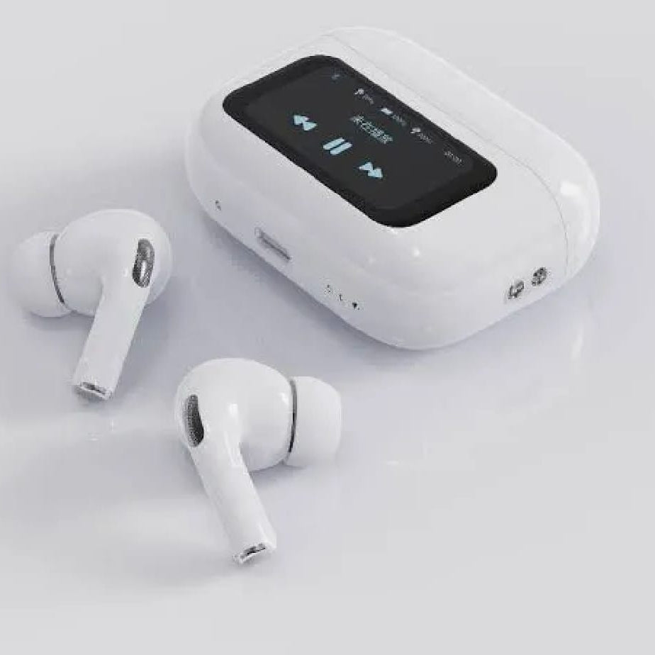 Airpods Pro A9 ANC ENC Double Dark Noise Reduction Bluetooth Wireless Earbuds With Battery Display Touch Control For Android And IOS.