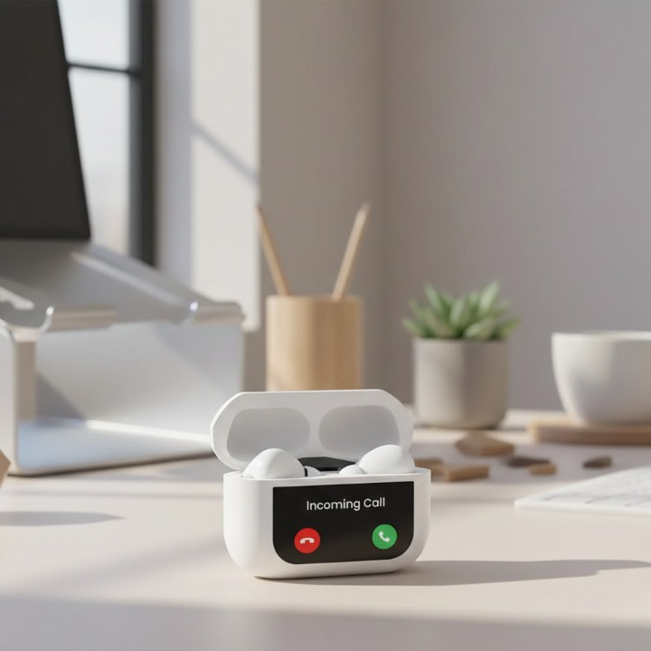 Airpods Pro A9 ANC ENC Double Dark Noise Reduction Bluetooth Wireless Earbuds With Battery Display Touch Control For Android And IOS.